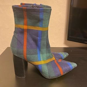 Jeffrey Campbell Siren Bootie 6.5 plaid